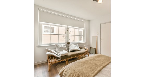 Blinds for bedrooms and blinds for living rooms.