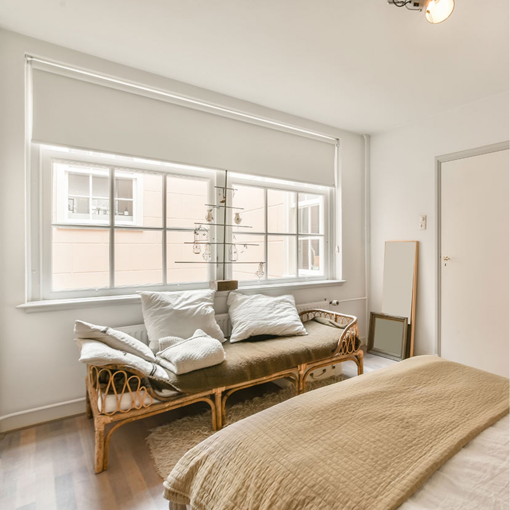 Blinds for bedrooms and blinds for living rooms.